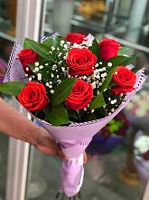 Букет цветов из:  Розы #REPLACE_PRED# Поселок имени Куйбышева