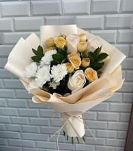 Букет цветов из:  Розы и Хризантемы #REPLACE_PRED# Поселок имени Куйбышева