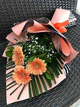 Букет цветов из:  Герберы #REPLACE_PRED# Поселок имени Куйбышева