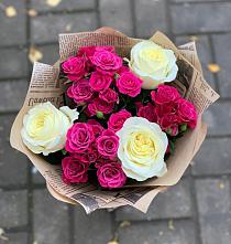 Букет цветов из:  Розы #REPLACE_PRED# Поселок имени Куйбышева