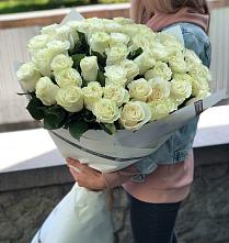 Букет 35 Белых роз #REPLACE_PRED# Поселок имени Куйбышева
