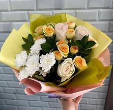 Букет цветов из:  Розы и Хризантемы #REPLACE_PRED# Поселок имени Куйбышева