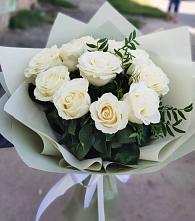 Букет Белые розы Проуд #REPLACE_PRED# Поселок имени Куйбышева