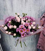 Букет цветов из:  Розы и Хризантемы #REPLACE_PRED# Поселок имени Куйбышева
